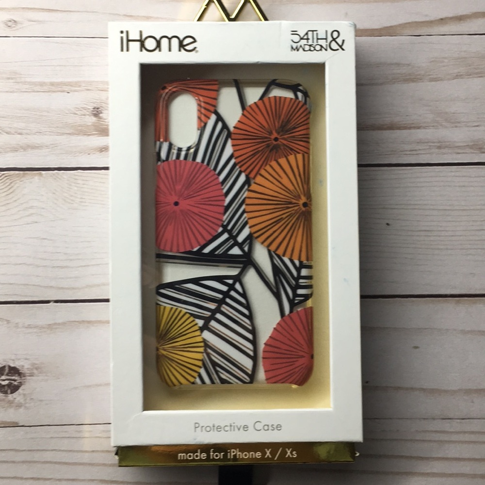 iPhone X/XS Case PINK/ORANGE/YELLOW design